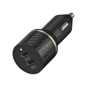 OtterBox Dual USB Premium Fast Charge Car Charger PD 30W + PD 20W Black