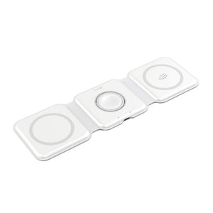 Uunique 15W Trio 3in1 Magnetic Foldable Wireless Charger - White